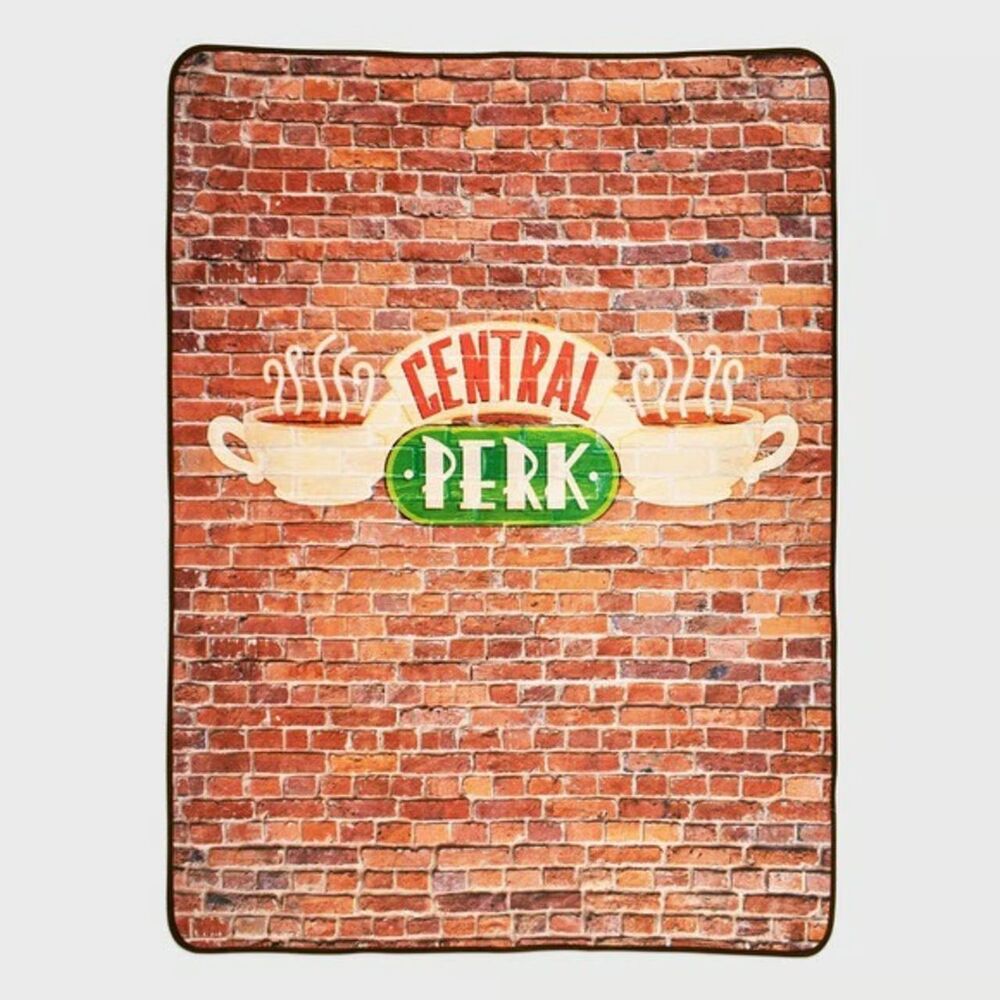 Culturefly FRIENDS Throw Blanket Central Perk Brick Box Exclusive 48"x58" NWT
